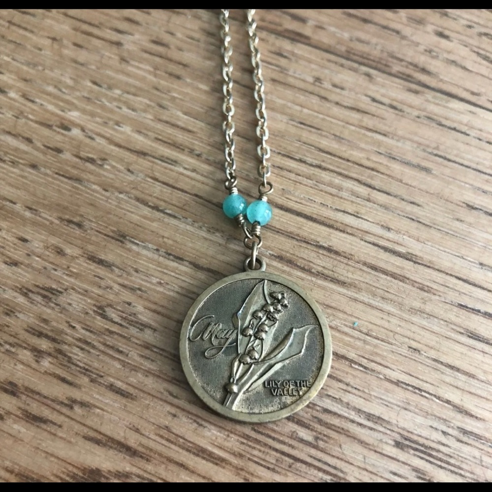 May Birthstone Necklace Anthropologie